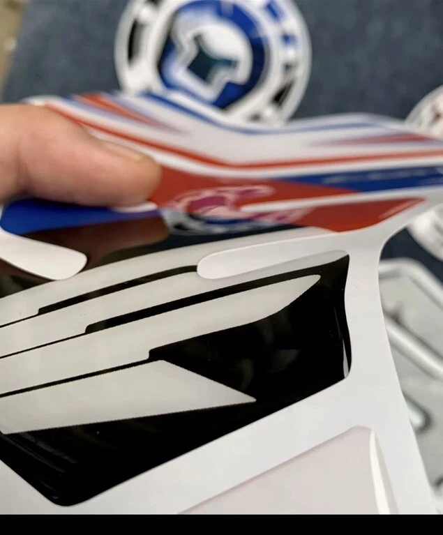 Protetor de gel 3D almofada de tanque de motocicleta Honda HRC CBR 600 900 1000 e tampa de combustível - Imagem 3 de 3