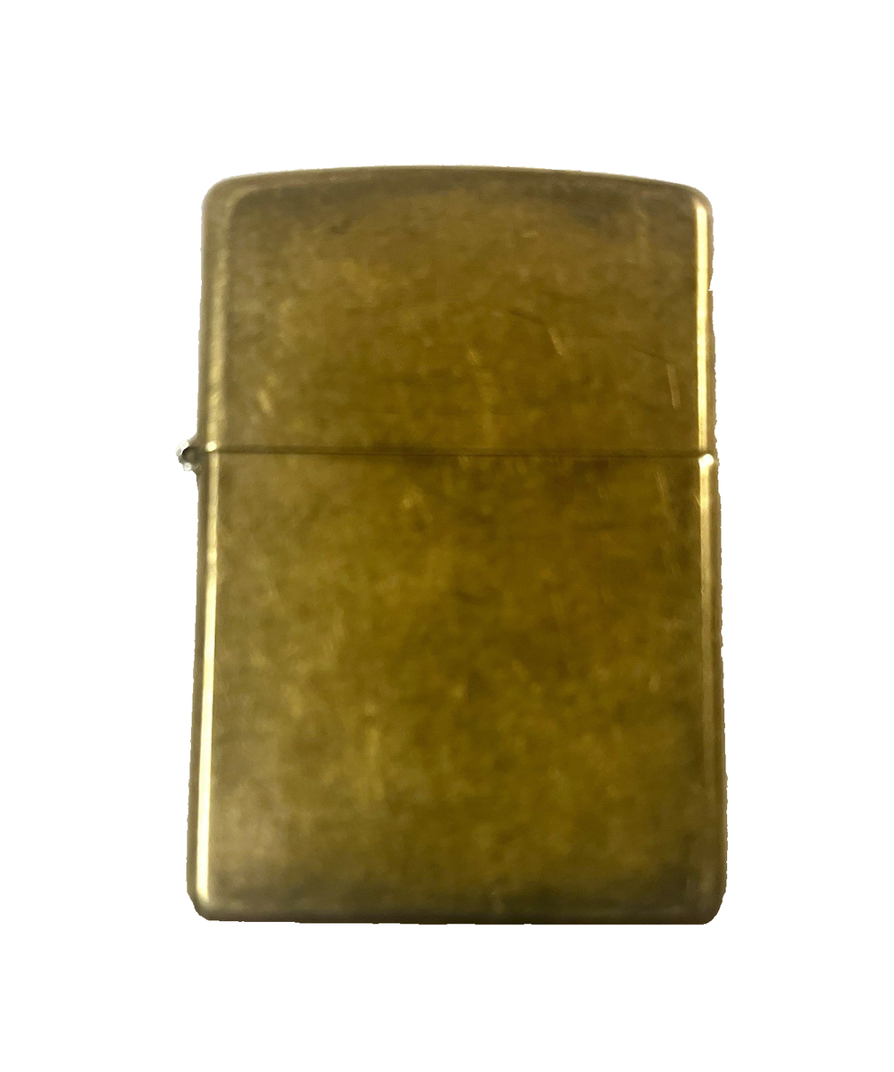 vintage marlboro zippo lighter brass cowboy with lasso rare .Good