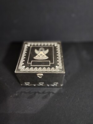 THINGS REMEMBERED Jewelry Box Keepsake Heart Love Angel Silver Mirror 