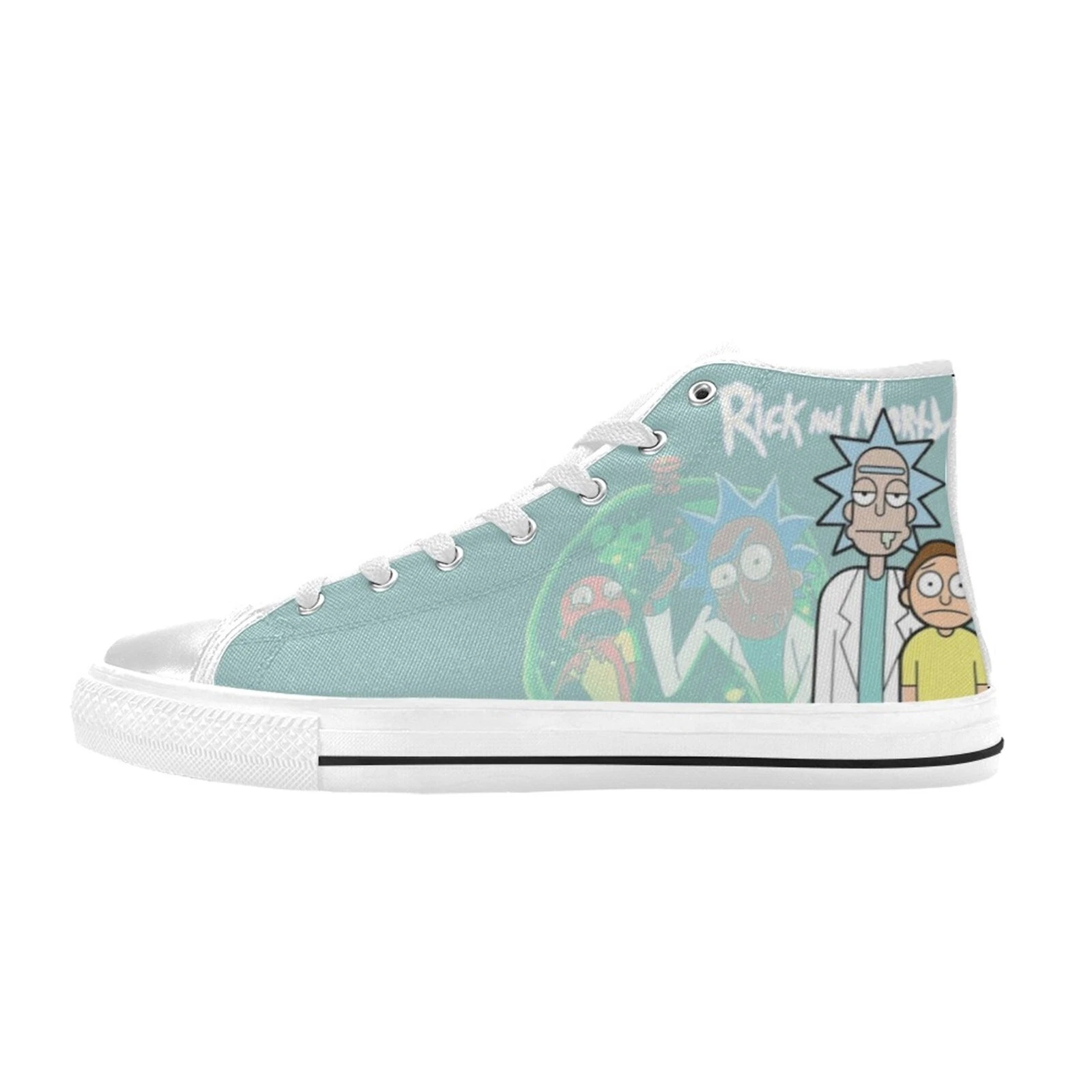 Rick and Rickandmorty High Top Sneakers Canvas Shoes, Rick and Rickandmorty Sneakers