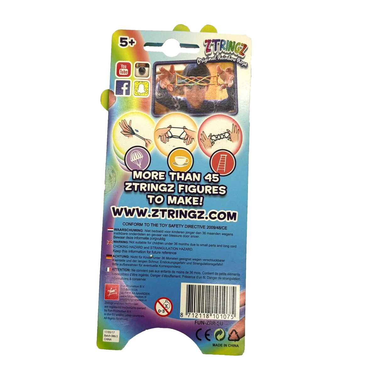 NAOLIU 10 Pièces Strings Jouet, Corde à Doigts, Couleurs Arc-en-ciel - Foto 6