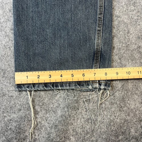 Carhartt Mens Jeans Relaxed Straight Distressed Blue Work Utility Y2K W36 L34 - Picture 4 of 13