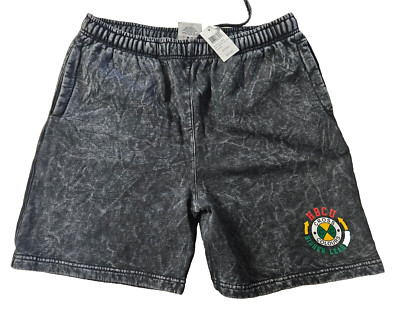Cross Colours HBCU Higher Learning Fleece Shorts Black H97223HL Men's NWT 2XL