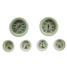 Sierra 68388P Arctic Inboard and Sterndrive 6 Gauge Set Teleflex