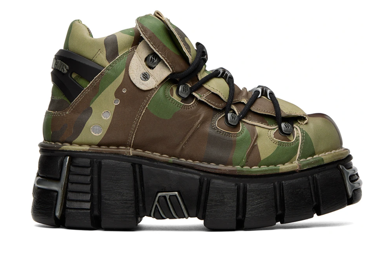 靴 VETEMENTS NEW ROCK PLATFORM SNEAKERS 41 Black New Rock Edition Platform Sneakers by VETEMENTS on Sale
