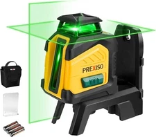 PREXISO 360° Laser Level Self Leveling, 100Ft Rechargeable Cross Line Laser NEW