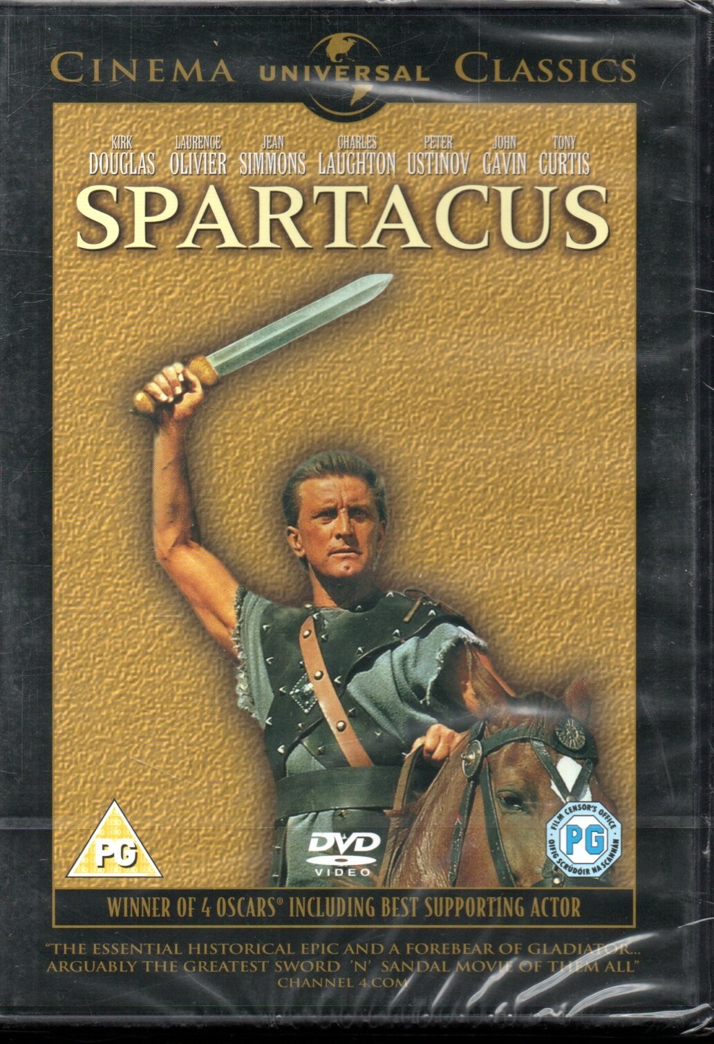 SPARTACUS (1960) - Kirk Douglas, Laurence Olivier -DVD *NEW & SEALED* REF:BLKCOV