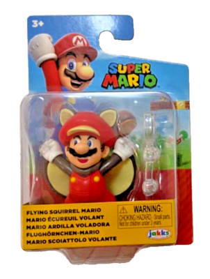 FLYING SQUIRREL MARIO Super Mario Jakks Pacific 2.5'' Figure