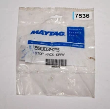 2 PACK Maytag 99003475 Dishwasher Rack Stop Gray