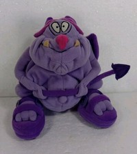 VTG Disney Store Hercules PAIN Imp gargoyle purple plush stuffed animal toy 6.5"