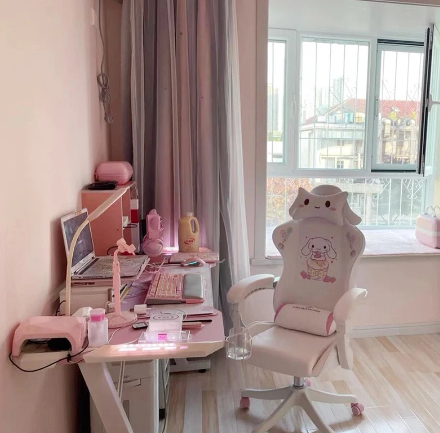 SANRIO Hello Kitty Cinnamoroll Gaming Chair HOME OFFICE ADJUSTABLE