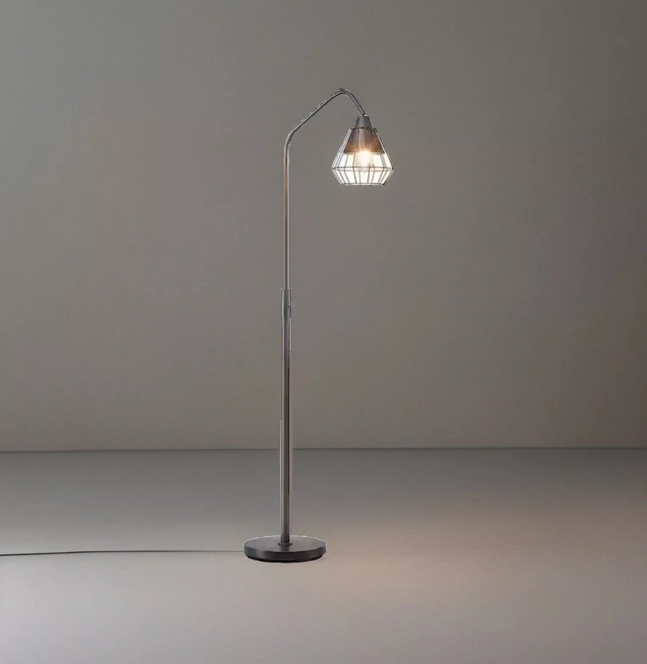 Midtown S 66in. Darn Bronze Finish Dimmable Floor Lamp, Vintage LED Bulb Include