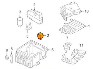 Relais 12V 4 Broches 40A Compatible Audi VW Seat Skoda - Référence 191906383C - Pour Pompe à Carburant, Démarrage - 8