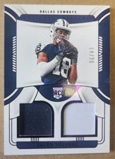 2022 National Treasures Rookie Dual Materials Purple #RDM-JTO Jalen Tolbert