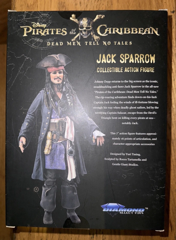 Figura de acción Diamond Select Jack Sparrow Piratas del Caribe Foto 2 de 2