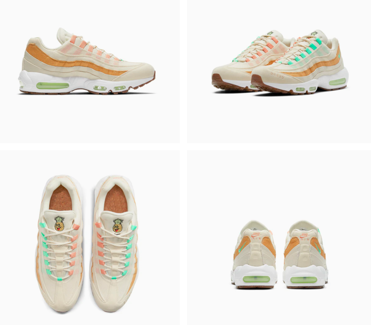 レトロハッピ NEW Men's Nike AIR Max '95 NRG Happy Pineapple CZ0154 100 Shoes