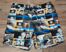 Roundtree Yorke Size Large HYBRID PLAID Men's New Swim Trunks Board Shorts