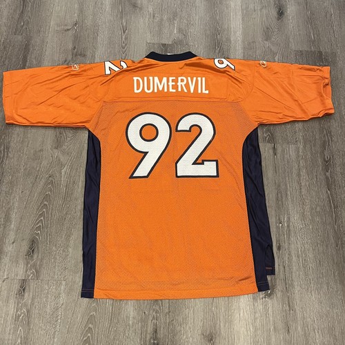 Vintage Denver Broncos Elvis Dumervil Reebok NFL Jersey Size Men’s Large - Picture 6 of 7