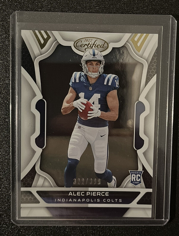 2022 Panini Certified - Rookies #136 Alec Pierce 322/399 (RC) NFL Colts SP