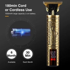 Professional Men Hair Clippers Beard Trimmer Hair Cutting Barber Shaving Machine