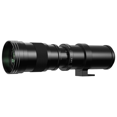 Lightdow 420-800mm F8.3 telephoto lens with adapter for F mount Nikon cameras