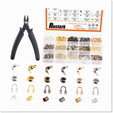 1501-Piece Jewelry Making Kit with Crimp Beads and Pliers