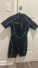 SeaSkin Shorty Front Zip Small Wetsuit for Diving Snorkeling Surfing Swimming