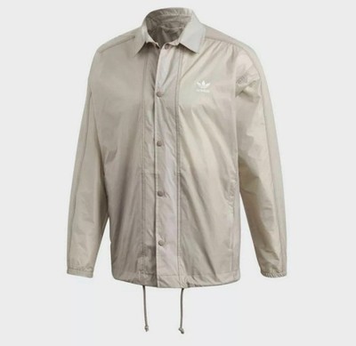 *NEW* MENS ADIDAS ORIGINALS TREFOIL COACH JACKET Vapour Grey (CW1316), XL
