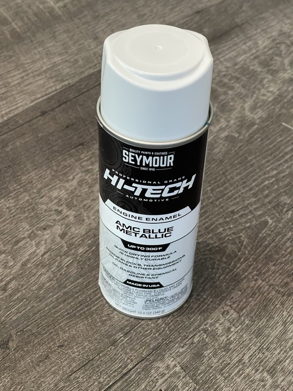 Seymour EN-66 Hi-Tech Engine Enamel Spray Paint—AMC Blue Metallic (12 oz)