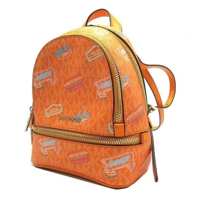 Michael Kors Rucksack Rhea Extra Small 20 cm Pop Orange Signature Canvas