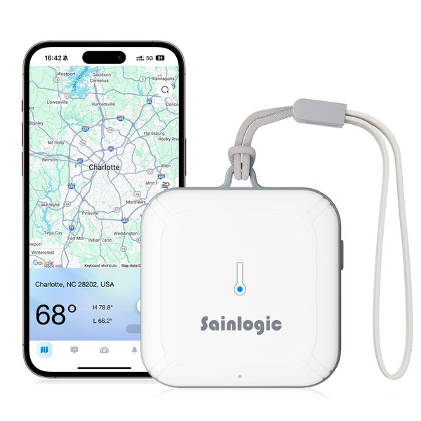 Sainlogic WiFi Termómetro Higrómetro con AI Pronóstico del Tiempo y Presión Barométrica