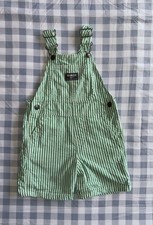 OshKosh B  gosh Striped Overall 18-24 Months Green White Unisex Baby Toddler