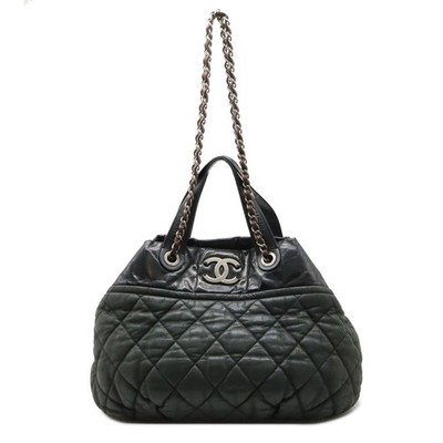 CHANEL Coco Matelasse In The Mix 2Way Chain Tote Schultertasche Glitzer Leder