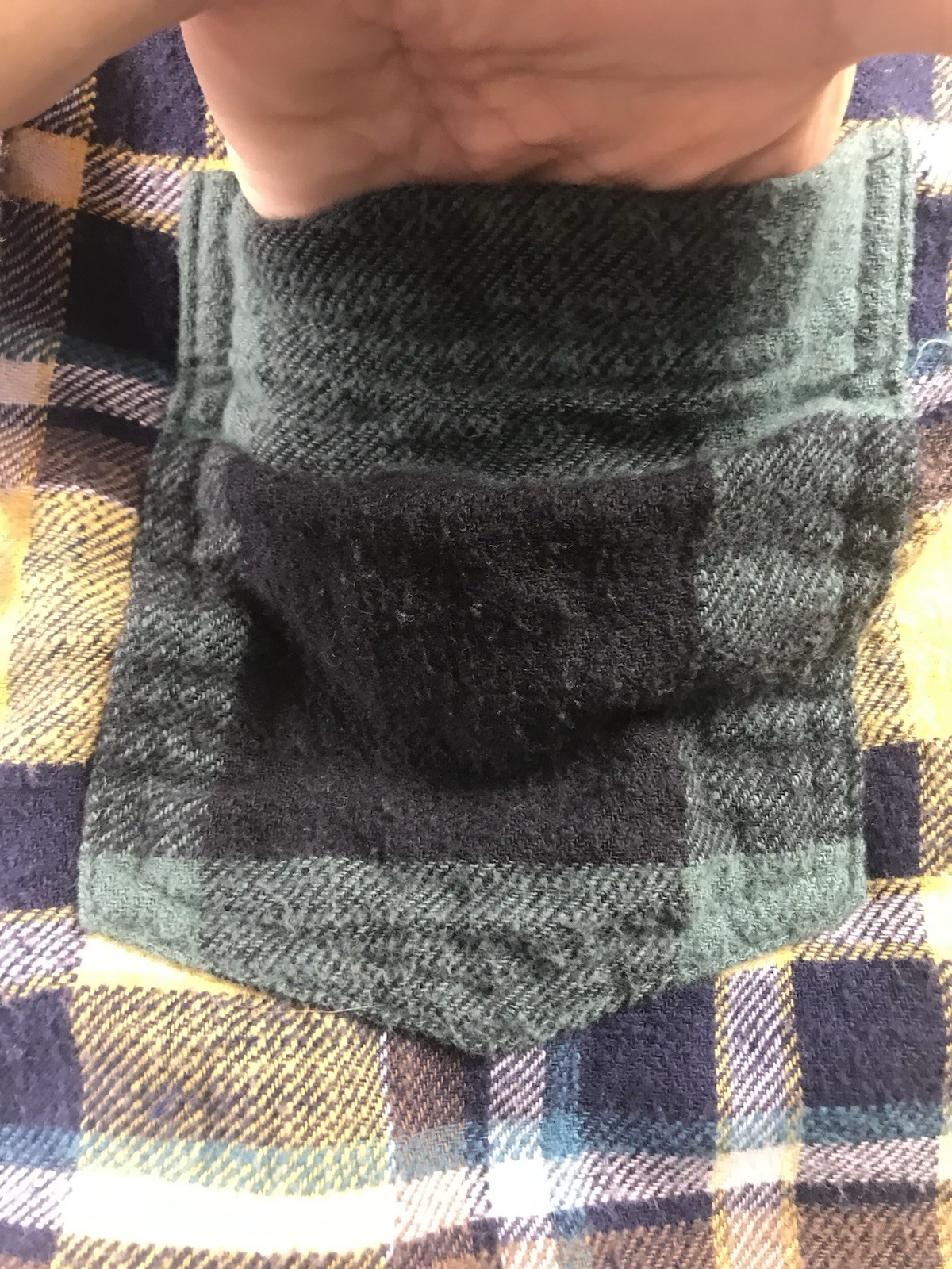 American Eagle AE Patchwork Plaid Cozy Cabin Crop… - image 6
