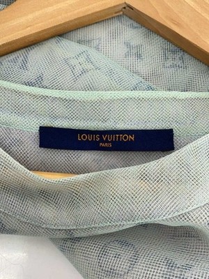 Louis Vuitton Monogram Tulle Tee BlueTulle Mesh Layered T-shirt