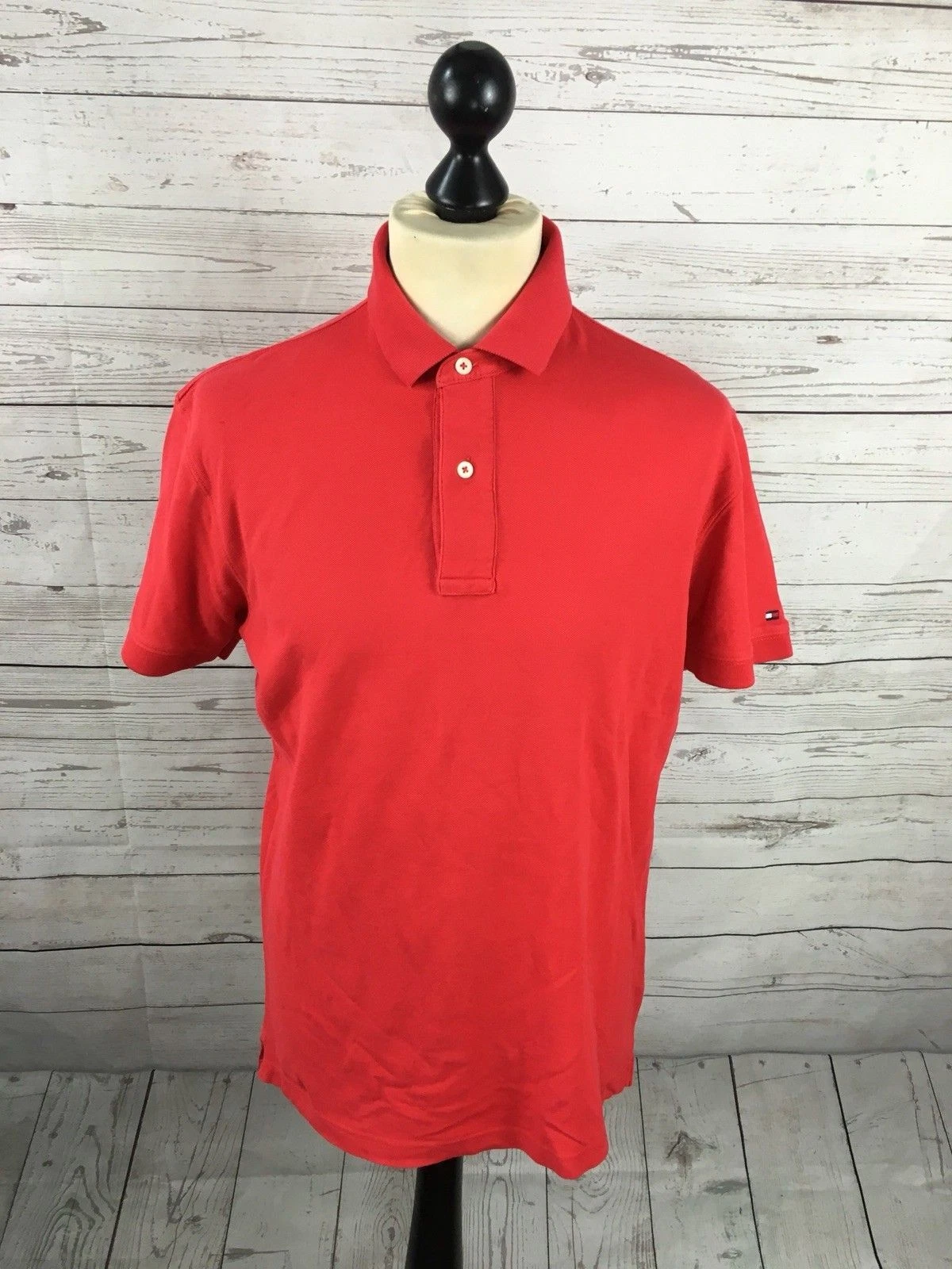 TOMMY HILFIGER Polo Shirt - Medium - Red - Great Condition - Men’s