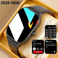 2026 Smart Watch Full Touchscreen Bluetooth Android Iphone tracker for Women Men