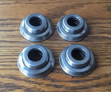 1940s 1950s Mercury Ford HANDLE ESCUTCHEONS vtg interior trim-