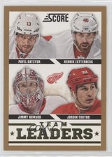 2013 Score Team Leaders Gold Jimmy Howard Jordin Tootoo Pavel Datsyuk HOF 03uh