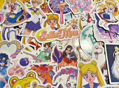 Sailor Moon Anime Waterproof STICKERS For Phones, Skateboards, Helmets, Phones