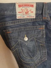 True Religion Joey Jeans Mens W34 L29 Blue Denim