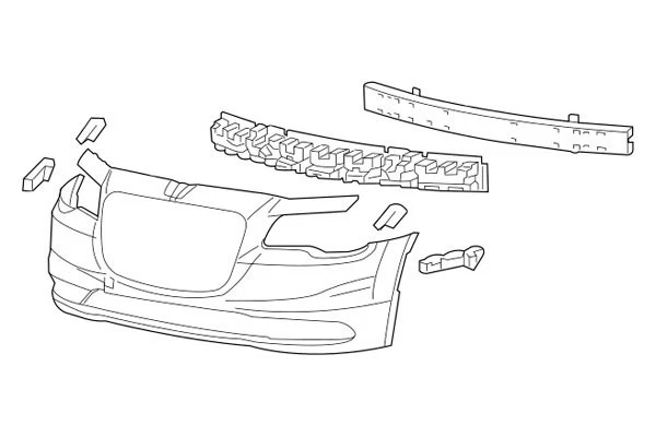 For Chrysler 300 2015-2020 Mopar 68214483AC Lower Grille - Imagem 4 de 4