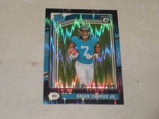 2024 Donruss Optic Rated Rookie Purple Shock Prizm #214 Brian Thomas Jr RC A