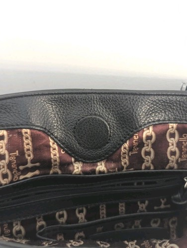 Tignaello schwarze Leder große Handtasche 11x15x4 Taschen klassisch Luxus - Bild 17 von 17