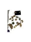 Vintage Jewelry Lot  Art  Nouveau Floral Necklace Micro Mosaic Earrings Heliotro — photo 10