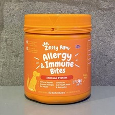 Zesty Paws Allergy  Immune Supplement for Dogs, 90 Chews, Lamb Flavor BB 9/26