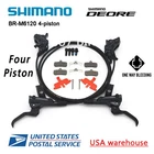SHIMANO Deore BR-M6120 BL-M6100 Bike 4-Piston MTB Hydraulic Disc Brake Set (OE)