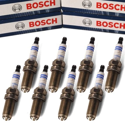 8x Bosch Bougies FGR5NQE04 pour Porsche Cayenne 9PA 92A Panamera 970 4.8 S GTS - Photo 1/2