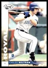 Carlos Beltran 2002 Leaf #74 Royals MLB READ FREE SHIPPING AutographDen