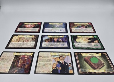 Harry Potter Sammelkarten - 9 Karten - Set Items & Winkelgassenkarte aufgelistet